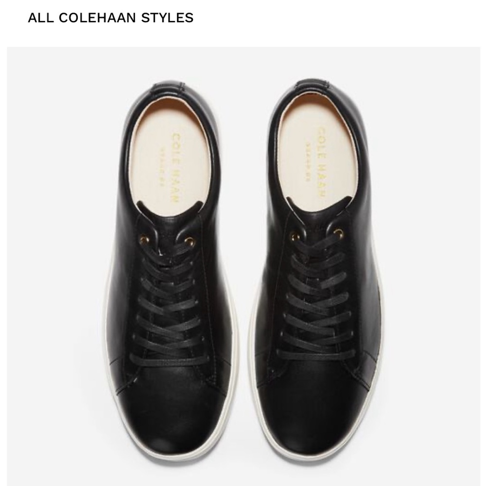 Cole Haan women’s grand cross court sneakers in black size 6.5